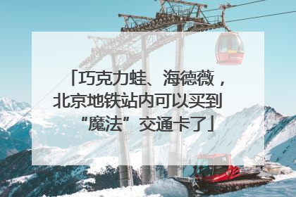 巧克力蛙、海德薇，北京地铁站内可以买到“魔法”交通卡了