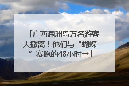 广西涠洲岛万名游客大撤离！他们与“蝴蝶”赛跑的48小时→