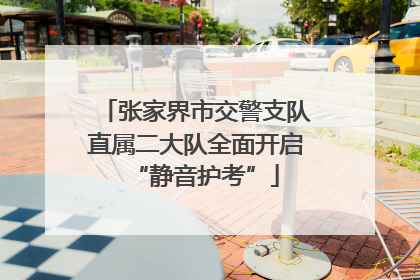 张家界市交警支队直属二大队全面开启“静音护考”