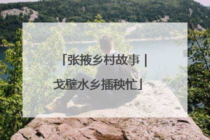 张掖乡村故事｜戈壁水乡插秧忙