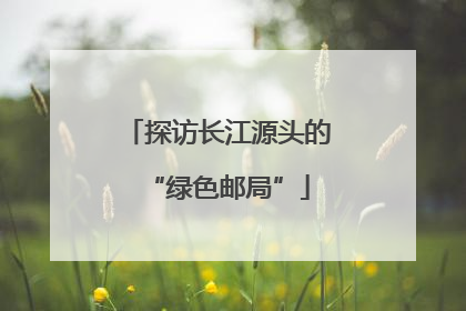 探访长江源头的“绿色邮局”