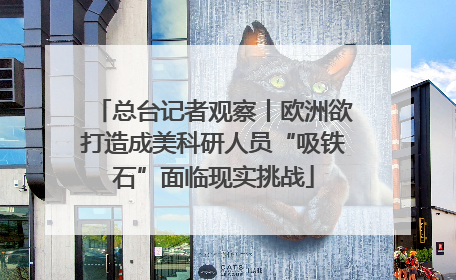 总台记者观察丨欧洲欲打造成美科研人员“吸铁石”面临现实挑战
