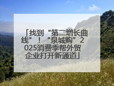 找到“第二增长曲线”！“泉城购”2025消费季帮外贸企业打开新通道