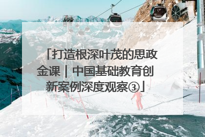 打造根深叶茂的思政金课｜中国基础教育创新案例深度观察③