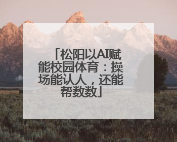 松阳以AI赋能校园体育：操场能认人，还能帮数数