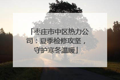 枣庄市中区热力公司：夏季检修攻坚，守护寒冬温暖