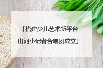 搭建少儿艺术新平台 山河小记者合唱团成立