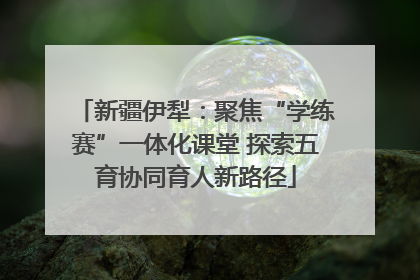 新疆伊犁：聚焦“学练赛”一体化课堂 探索五育协同育人新路径