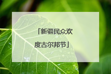 新疆民众欢度古尔邦节