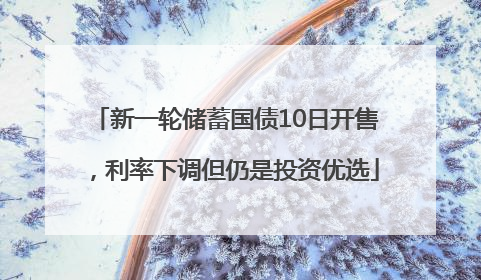 新一轮储蓄国债10日开售，利率下调但仍是投资优选