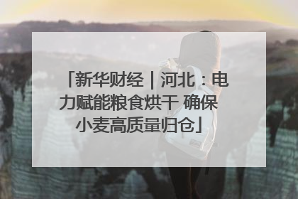 新华财经｜河北：电力赋能粮食烘干 确保小麦高质量归仓