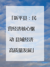 新平县：民营经济核心驱动 县域经济高质量发展