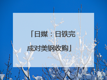 日媒：日铁完成对美钢收购