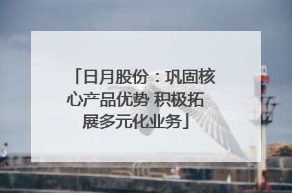 日月股份：巩固核心产品优势 积极拓展多元化业务