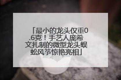 最小的龙头仅重0.6克！手艺人庞希文扎制的微型龙头蜈蚣风筝惊艳亮相