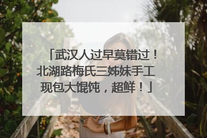 武汉人过早莫错过！北湖路梅氏三姊妹手工现包大馄饨，超鲜！