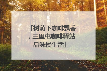 树荫下咖啡飘香，三里屯咖啡驿站品味慢生活