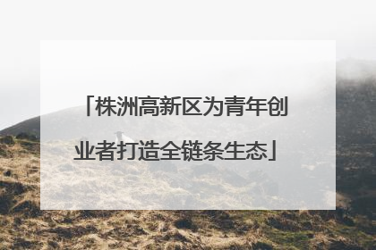 株洲高新区为青年创业者打造全链条生态