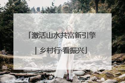 激活山水共富新引擎｜乡村行·看振兴