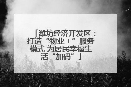 潍坊经济开发区：打造“物业＋”服务模式 为居民幸福生活“加码”