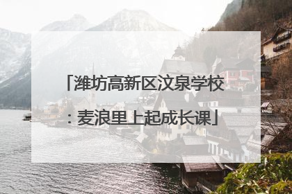 潍坊高新区汶泉学校：麦浪里上起成长课