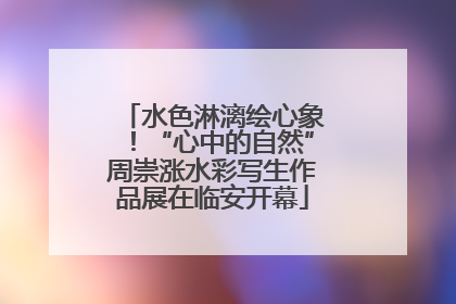 水色淋漓绘心象！“心中的自然”周崇涨水彩写生作品展在临安开幕
