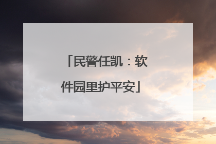 民警任凯：软件园里护平安