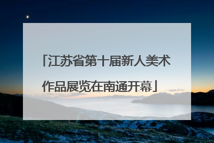 江苏省第十届新人美术作品展览在南通开幕