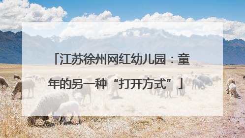 江苏徐州网红幼儿园：童年的另一种“打开方式”
