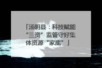 汤阴县：科技赋能“三资”监管守好集体资源“家底”