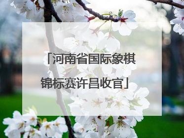 河南省国际象棋锦标赛许昌收官