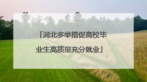 河北多举措促高校毕业生高质量充分就业