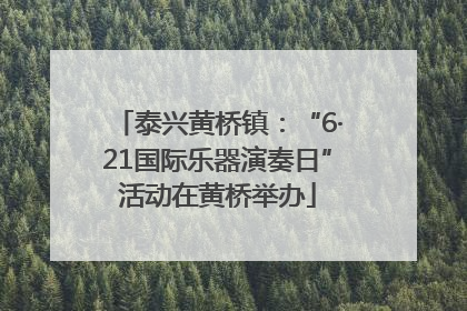 泰兴黄桥镇：“6·21国际乐器演奏日”活动在黄桥举办