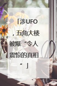 涉UFO，五角大楼被爆“令人震惊的真相”