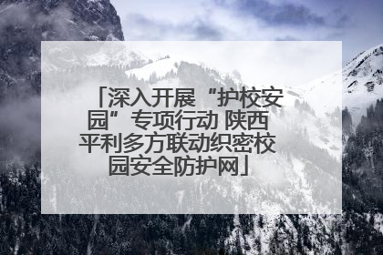 深入开展“护校安园”专项行动 陕西平利多方联动织密校园安全防护网