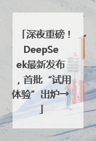 深夜重磅！DeepSeek最新发布，首批“试用体验”出炉→