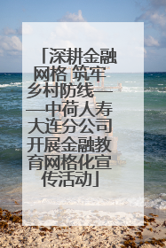 深耕金融网格 筑牢乡村防线——中荷人寿大连分公司开展金融教育网格化宣传活动