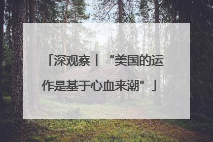 深观察丨“美国的运作是基于心血来潮”