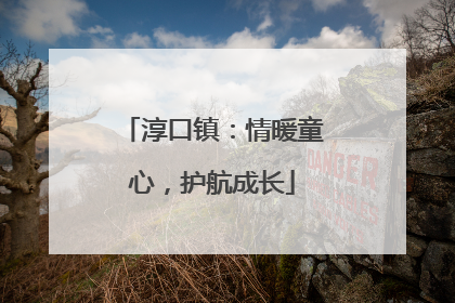 淳口镇：情暖童心，护航成长