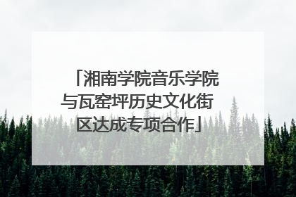 湘南学院音乐学院与瓦窑坪历史文化街区达成专项合作
