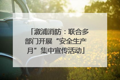 溆浦消防：联合多部门开展“安全生产月”集中宣传活动