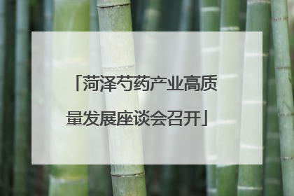 菏泽芍药产业高质量发展座谈会召开