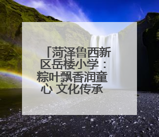 菏泽鲁西新区岳楼小学：粽叶飘香润童心 文化传承乐成长