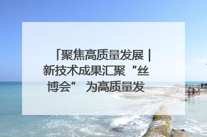 聚焦高质量发展｜新技术成果汇聚“丝博会” 为高质量发展注入新动能