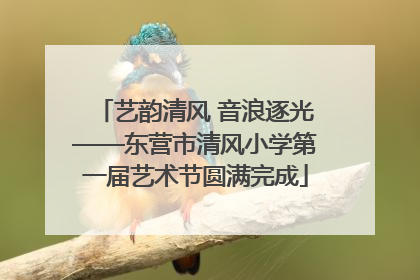 艺韵清风 音浪逐光——东营市清风小学第一届艺术节圆满完成