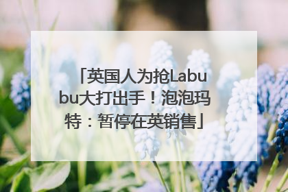 英国人为抢Labubu大打出手！泡泡玛特：暂停在英销售