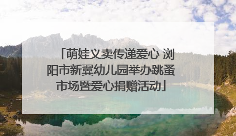 萌娃义卖传递爱心 浏阳市新翼幼儿园举办跳蚤市场暨爱心捐赠活动