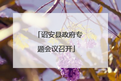 诏安县政府专题会议召开