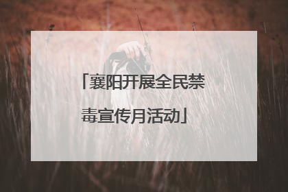 襄阳开展全民禁毒宣传月活动