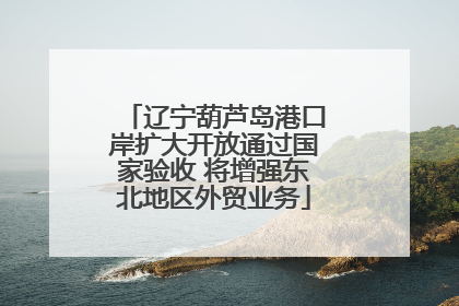 辽宁葫芦岛港口岸扩大开放通过国家验收 将增强东北地区外贸业务